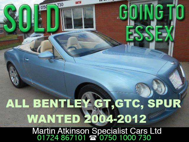 2007 Bentley Continental GTC 6.0 W12 4dr Auto convertible