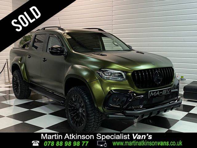 Mercedes-Benz X Class 2.3 MA-SV WIDEBODY-X 250d 4Matic Power Double Cab Pickup Auto Pick Up Diesel Satin Hope Green