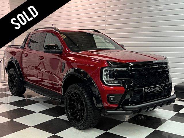 Ford Ranger MA-SV Black Edition 2.0 TD EcoBlue Wildtrak Double Cab Pickup Auto 4WD Euro 6 4dr (NEW MODEL) Pick Up Diesel Lucid Red