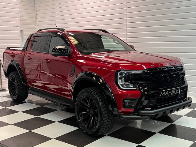 Ford Ranger 3.0 TD V6 MA-SV Black Edition Wildtrak Double Cab Pickup Auto 4WD Euro 6 4dr Pick Up Diesel Lucid Red