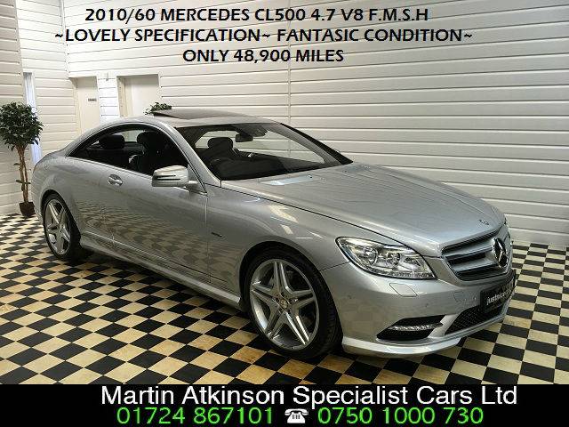 2010 Mercedes-Benz CL CL 500 4.7 V8 7G-TronicBlueEFFICIENCY COUPE