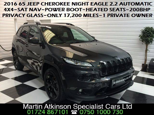 2016 Jeep Cherokee 2.2 Multijet 200 Night Eagle 5dr Auto
