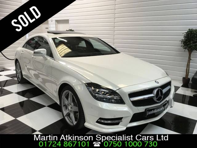 Mercedes-Benz CLS 3.0 CLS350 V6 CDI BlueEFFICIENCY AMG Sport 4dr Tip Auto Coupe Diesel Diamond White Pearl Metallic
