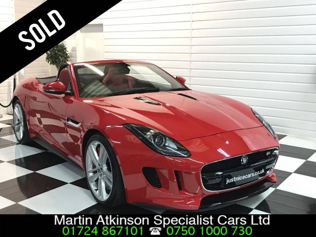 Jaguar F-Type 5.0 Supercharged V8 S 2dr Auto Convertible Petrol Salsa Red