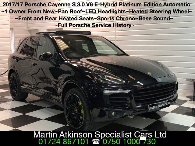 2017 Porsche Cayenne 3.0 S Platinum Edition E-Hybrid 5dr Tiptronic S