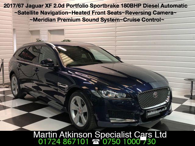 Jaguar XF Sportbrake 2.0d Portfolio 180BHP 5dr Automatic Estate Diesel Loire Blue Metallic