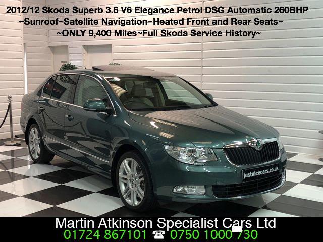 Skoda Superb 3.6 V6 Elegance 4X4 5dr DSG Hatchback Petrol Green