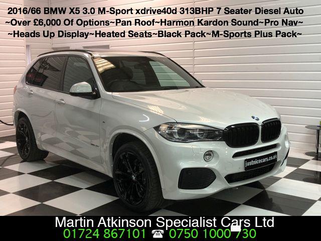 BMW X5 3.0 xDrive40d M Sport 5dr Auto 7 Seater Estate Diesel Mineral White