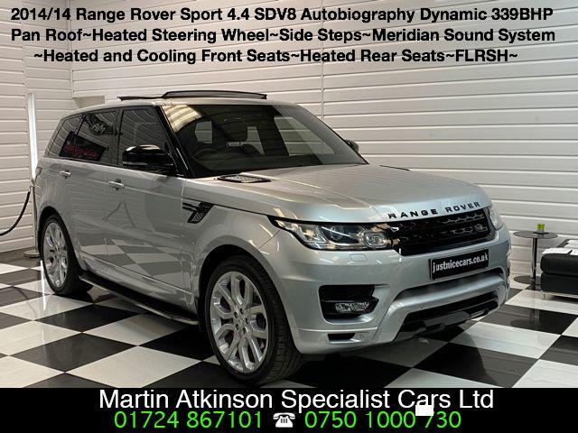 Land Rover Range Rover Sport 4.4 SDV8 Autobiography Dynamic 5dr Auto Estate Diesel Indus Silver
