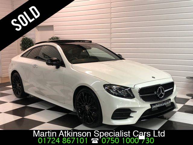 Mercedes-Benz E Class 2.0 E300 AMG Line Premium Plus 2dr 9G-Tronic Coupe Petrol Diamond White