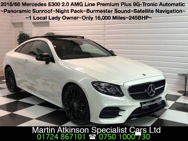 2018 Mercedes-Benz E Class 2.0 E300 AMG Line Premium Plus 2dr 9G-Tronic