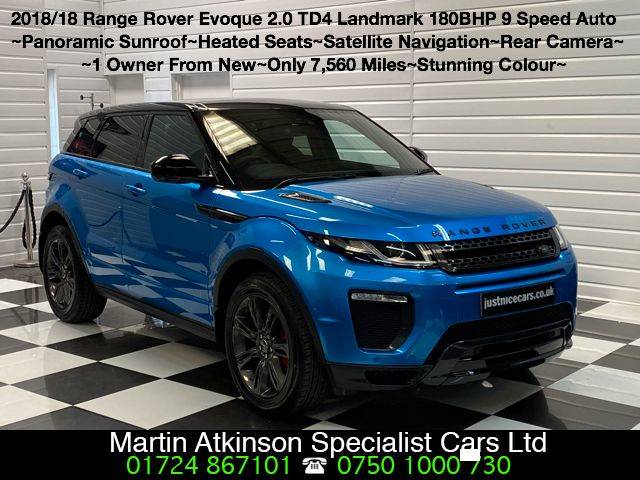 2018 Land Rover Range Rover Evoque 2.0 TD4 Landmark 5dr Automatic 4 wheel Drive