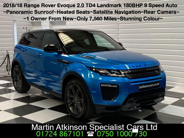 Land Rover Range Rover Evoque 2.0 TD4 Landmark 5dr Automatic 4 wheel Drive Estate Diesel Moraine Blue