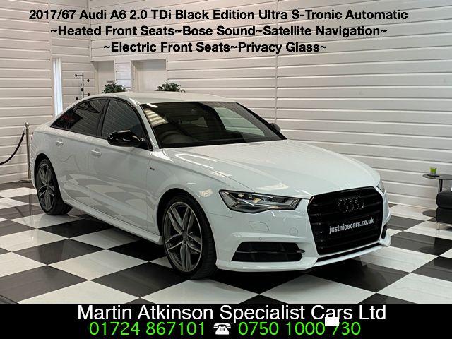 Audi A6 2.0 TDI Ultra Black Edition 4dr S Tronic Saloon Diesel Ibis White