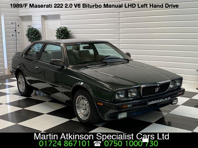 Maserati 222 2.0 V6 Biturbo LHD Manual Coupe Petrol Rifle Grey