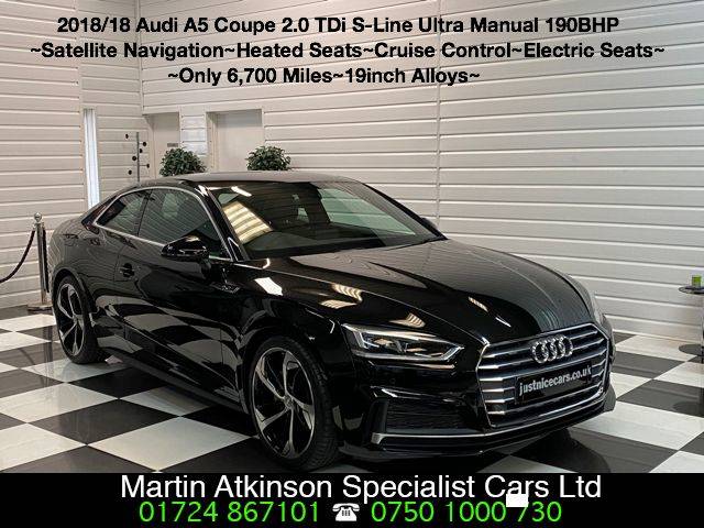 2018 Audi A5 2.0 TDi Ultra S Line 2dr