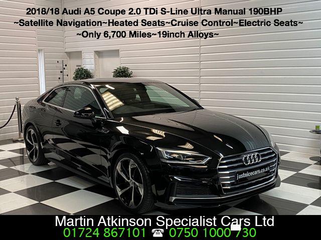 Audi A5 2.0 TDi Ultra S Line 2dr Coupe Diesel Black