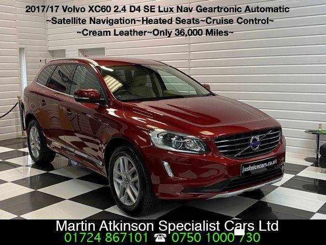 2017 Volvo XC60 2.4 D4 SE Lux Nav 190BHP 5dr AWD Geartronic Automatic