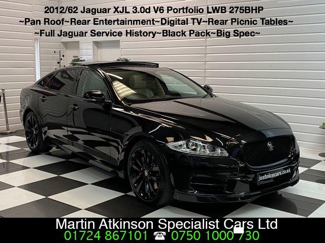 Jaguar Xj XJL 3.0d V6 Portfolio 4dr Auto LWB Saloon Diesel Black