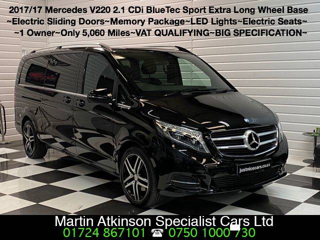 2017 Mercedes-Benz V Class V220 Sport 2.2 CDi BlueTec Sport XLWB Extra Long