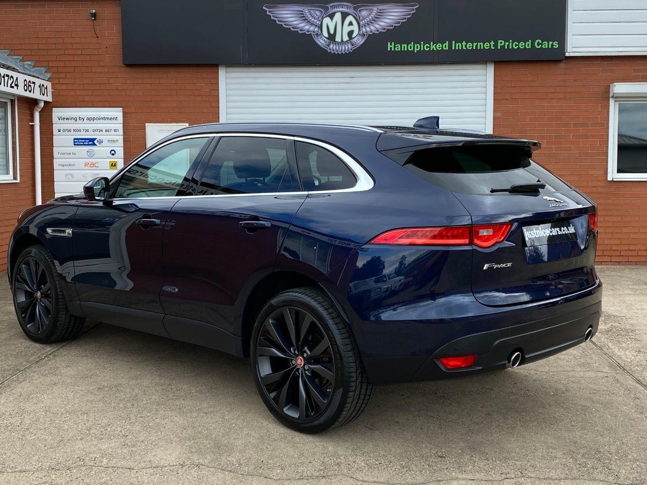 Jaguar F-pace 2.0i Portfolio 5dr AWD Automatic 300BHP Estate Petrol Loire Blue Metallic