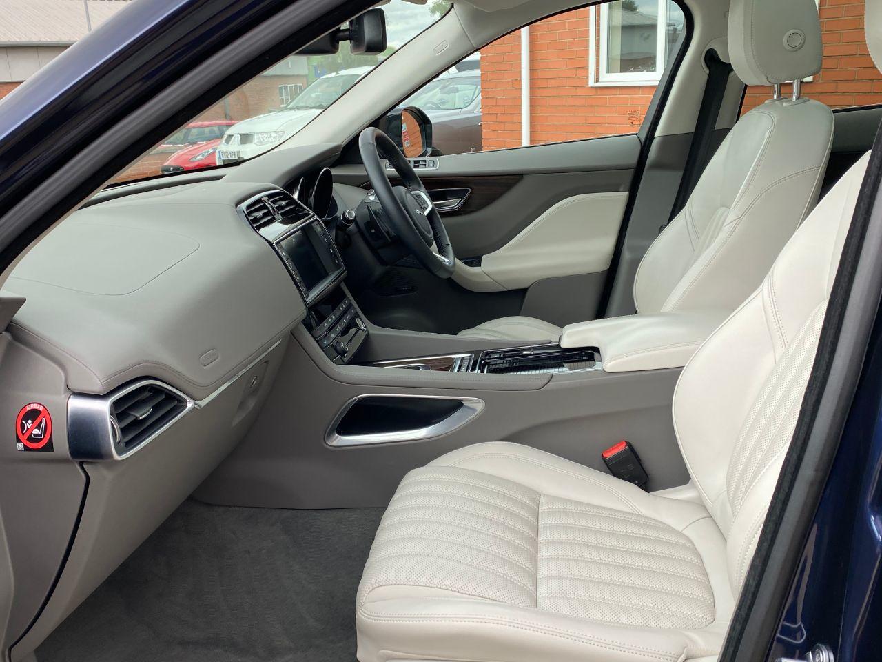 Jaguar F-pace 2.0i Portfolio 5dr AWD Automatic 300BHP Estate Petrol Loire Blue Metallic