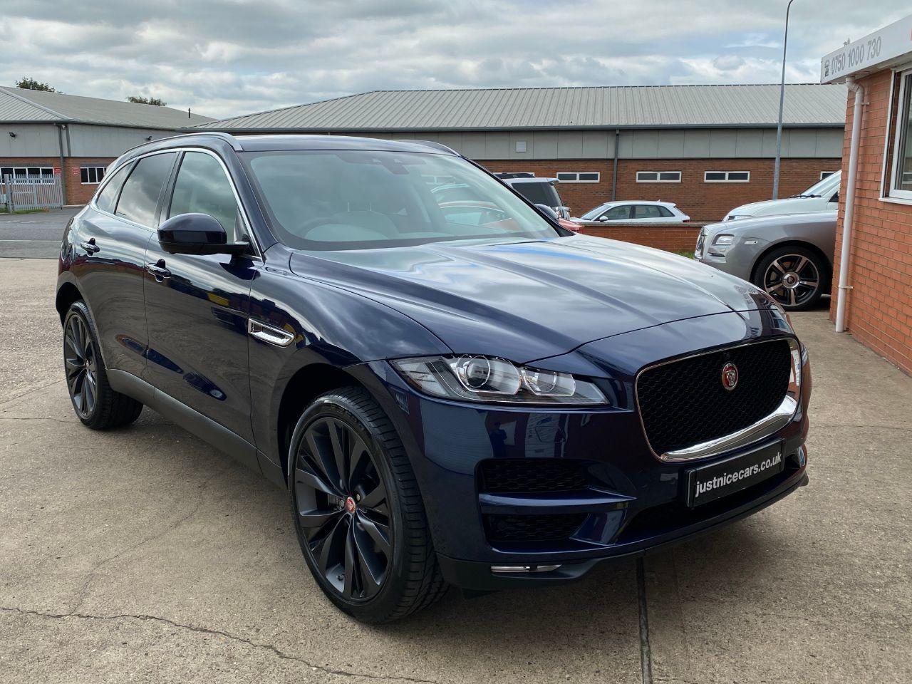Jaguar F-pace 2.0i Portfolio 5dr AWD Automatic 300BHP Estate Petrol Loire Blue Metallic