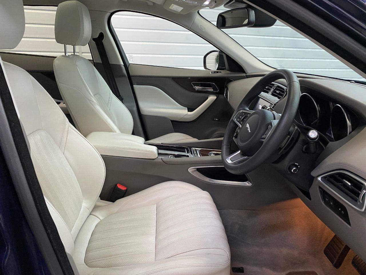Jaguar F-pace 2.0i Portfolio 5dr AWD Automatic 300BHP Estate Petrol Loire Blue Metallic