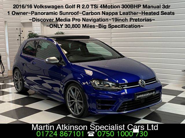 2016 Volkswagen Golf 2.0 TSi R 300BHP 4Motion Manual 3dr