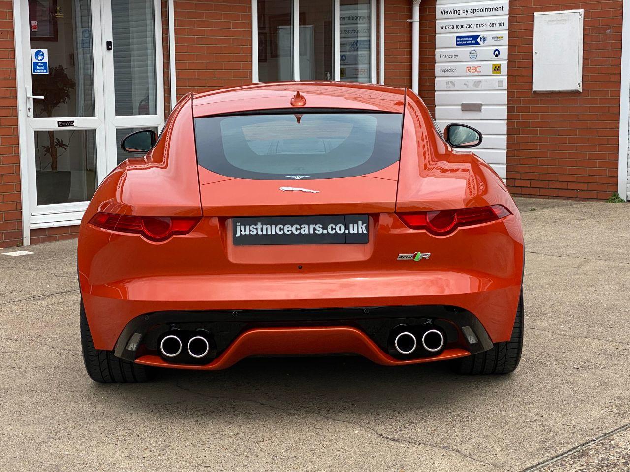 Jaguar F-type 5.0 V8 Supercharged V8 R 2dr Auto AWD Coupe Petrol Firesand Orange