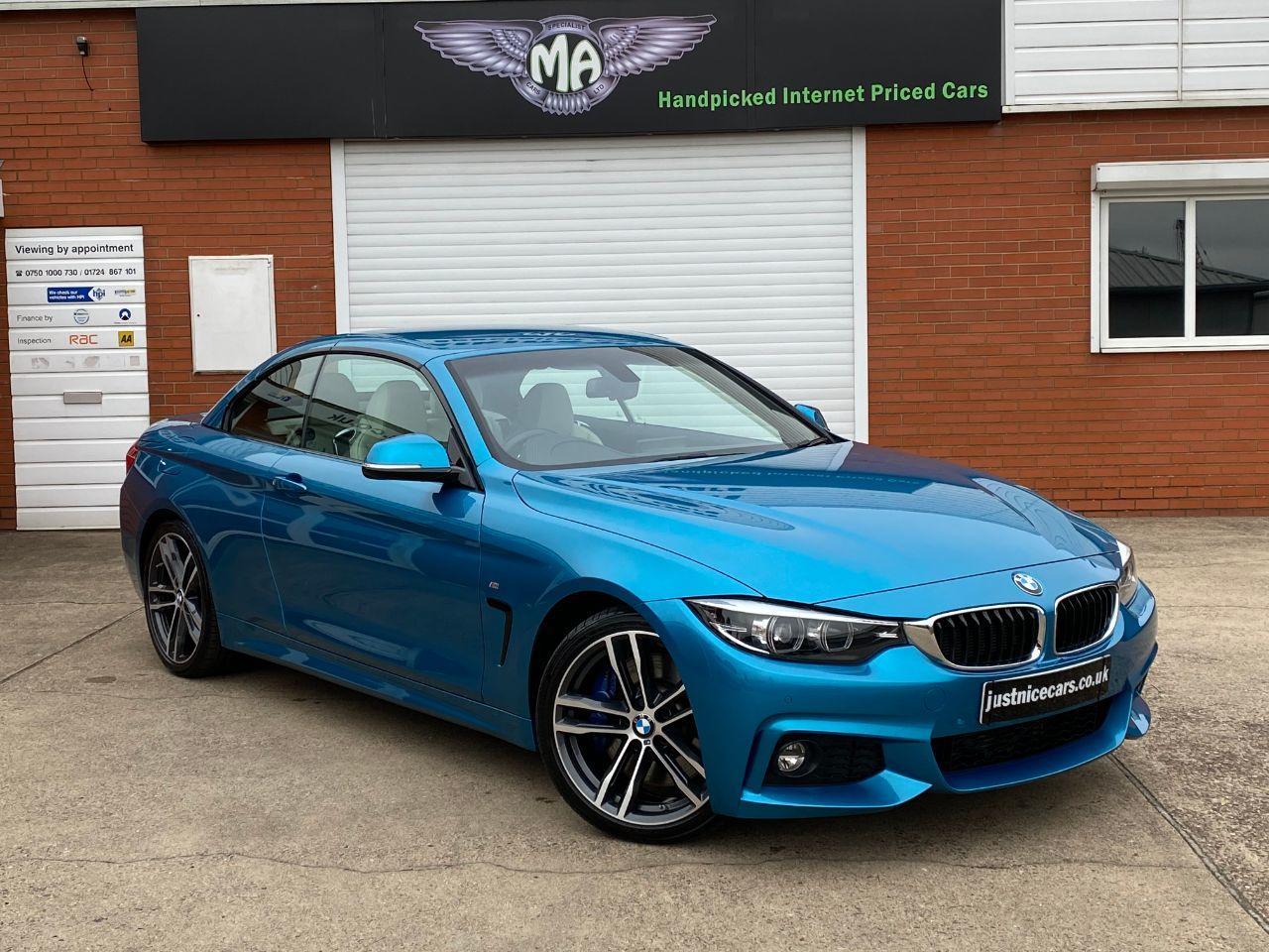 BMW 4 Series 3.0 430d M Sport 2dr Auto Professional Media Convertible Diesel Snapper Rocks Blue Metallic