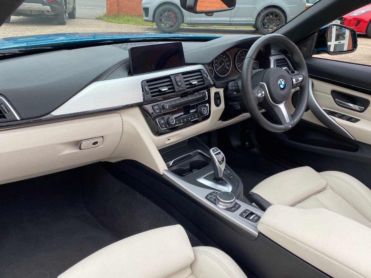 BMW 4 Series 3.0 430d M Sport 2dr Auto Professional Media Convertible Diesel Snapper Rocks Blue Metallic