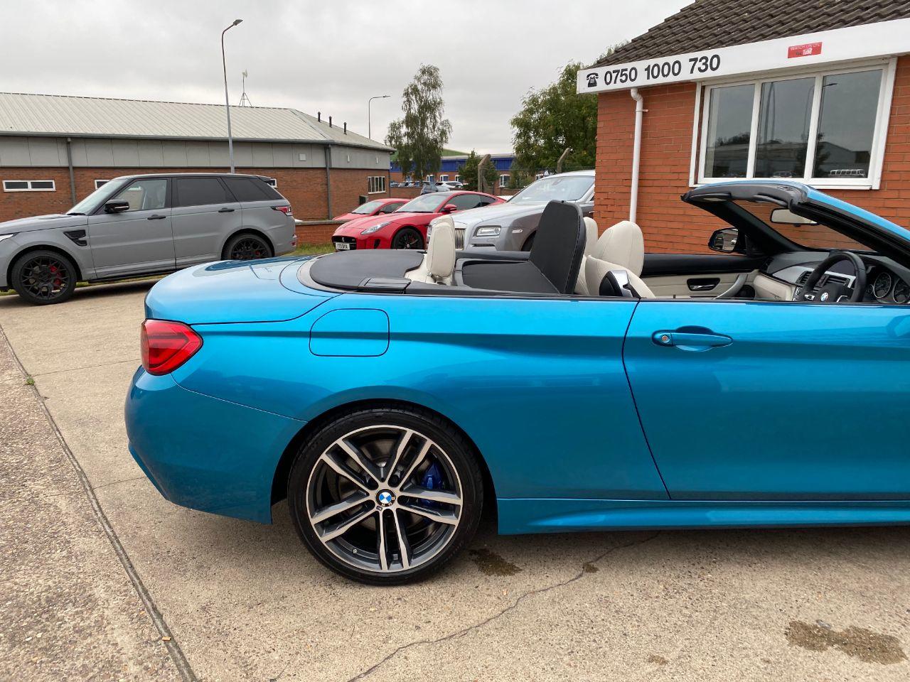 BMW 4 Series 3.0 430d M Sport 2dr Auto Professional Media Convertible Diesel Snapper Rocks Blue Metallic