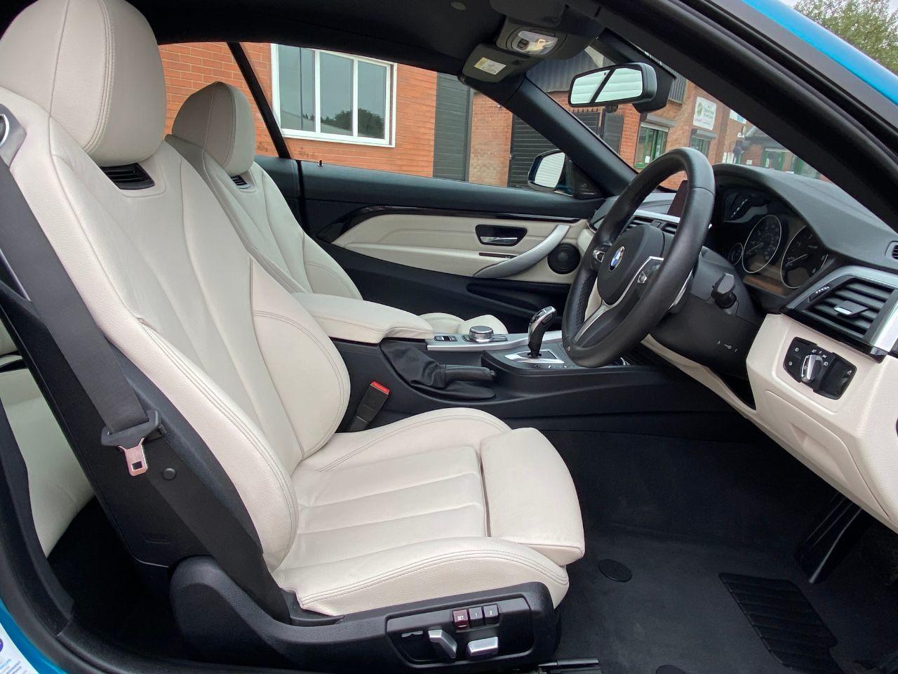 BMW 4 Series 3.0 430d M Sport 2dr Auto Professional Media Convertible Diesel Snapper Rocks Blue Metallic