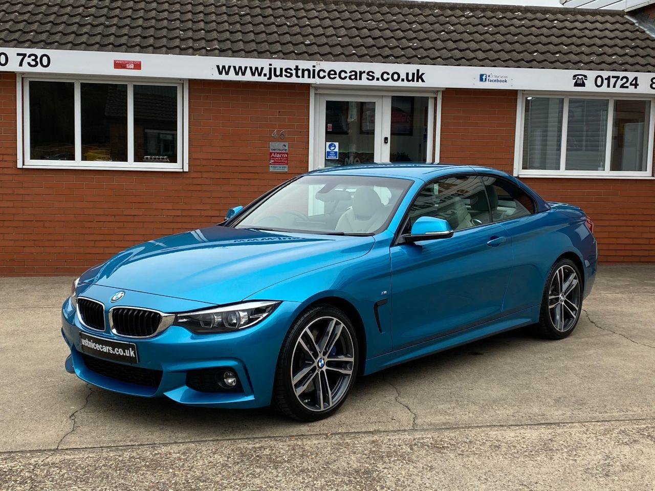 BMW 4 Series 3.0 430d M Sport 2dr Auto Professional Media Convertible Diesel Snapper Rocks Blue Metallic