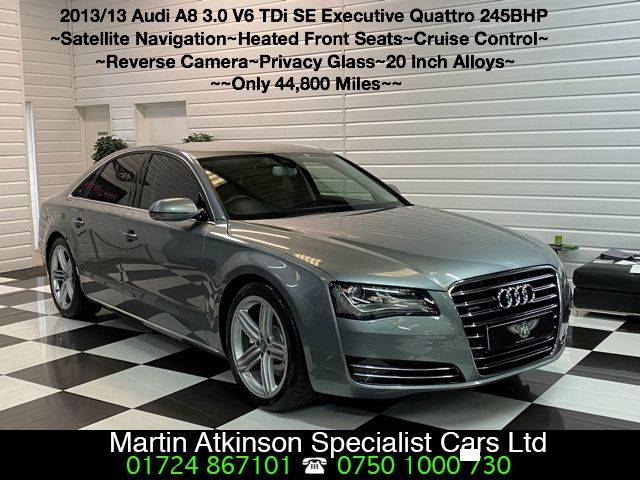 2013 Audi A8 3.0 V6 TDi Quattro SE Executive Automatic