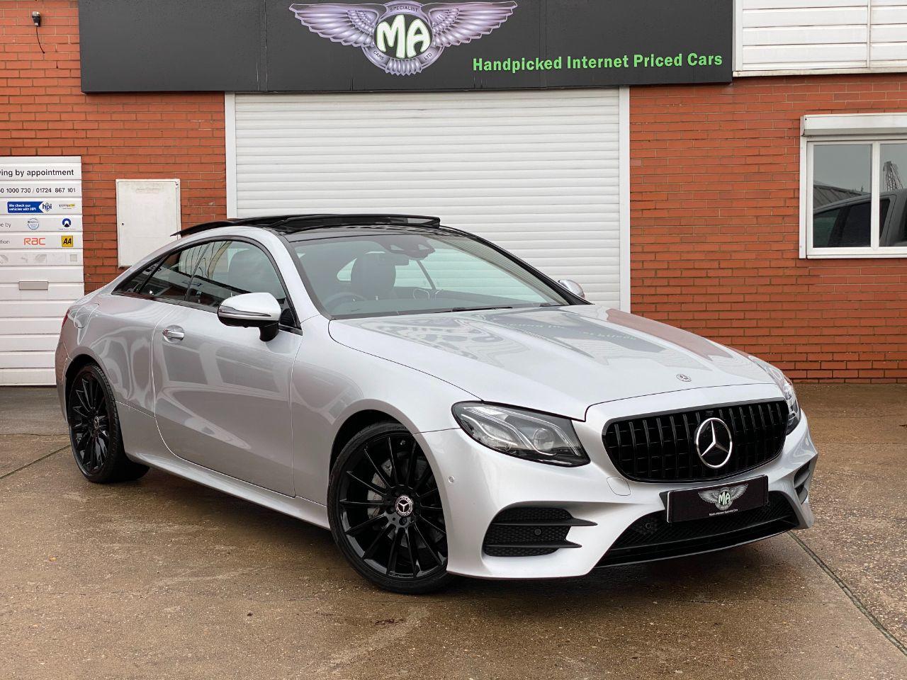 Mercedes-Benz E Class 2.0 E220d AMG Line Premium Plus 2dr 9G-Tronic Coupe Diesel Iridium Silver Metallic