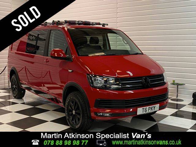 Volkswagen Transporter 2.0 TDI 150ps LWB Highline Kombi Swamper Combi Van Diesel Cherry Red