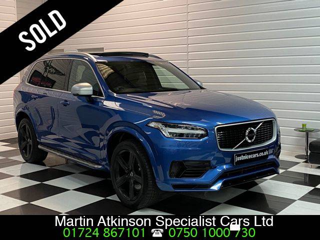 Volvo XC90 2.0 T8 Hybrid R-Design 5dr Geartronic Estate Petrol / Electric Hybrid Blue Metallic