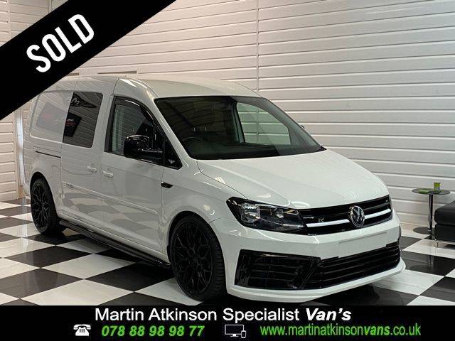 Volkswagen Caddy Maxi Kombi 5 Seater 2.0 TDI Van 5 Speed ~ R STYLING PACK Crew Van Diesel Candy White