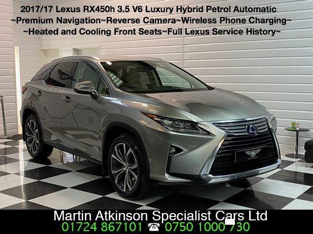 Lexus RX 450h 3.5 V6 Luxury 5dr CVT Estate Petrol / Electric Hybrid Sonic Titanium Metallic