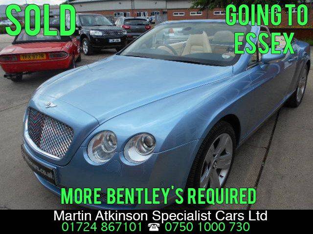 2007 Bentley Continental GTC 6.0 W12 4dr Auto convertible