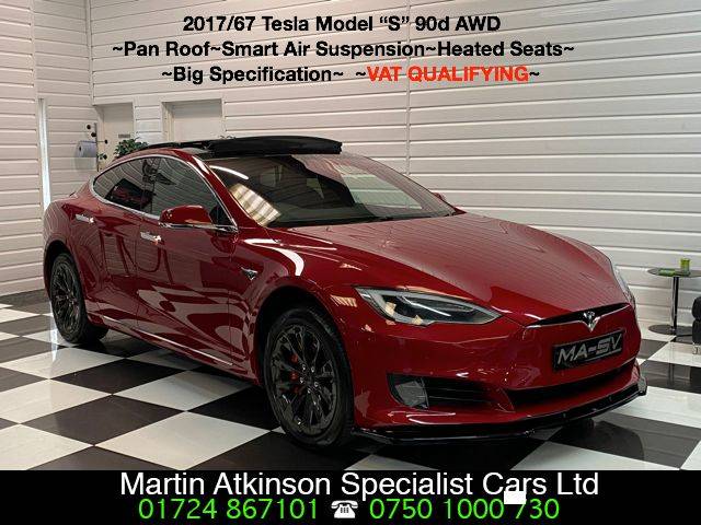 Tesla Model S 0.0 307kW 90kWh Dual Motor 5dr Auto Hatchback Electric Multicoat Red Paintwork