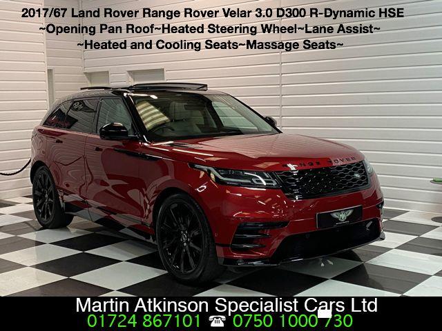 Land Rover Range Rover Velar 3.0 D300 R-Dynamic HSE 5dr Auto Estate Diesel Firenze Red/italian Racing Red Metallic