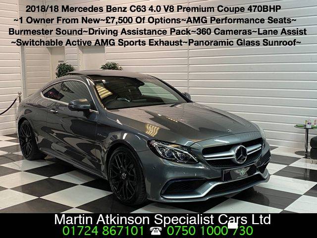 2018 Mercedes-Benz C Class C63 4.0 V8 Premium 2dr Auto