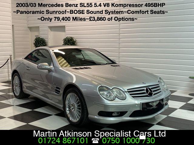 Mercedes-Benz SL Series SL55 5.4 V8 Kompressor AMG Automatic Convertible Petrol Silver