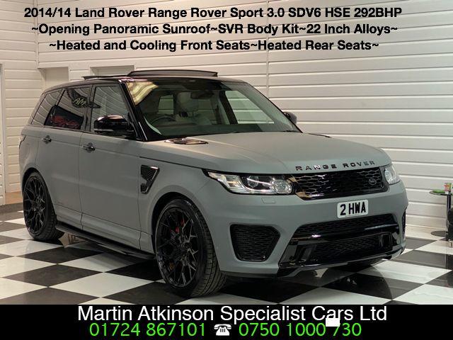 Land Rover Range Rover Sport 3.0 HSE ~ FULL SVR REPLICA ~ SDV6 HSE 5dr Auto Estate Diesel Matte Nardo Grey