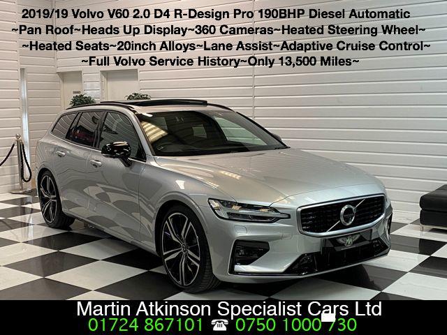 Volvo V60 2.0 D4 R-Design Pro 5dr 190 Auto Estate Diesel Silver
