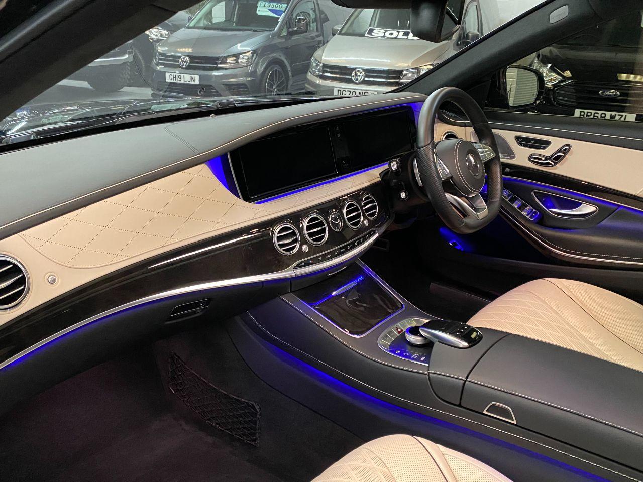 Mercedes-Benz S Class S500L 4.7 V8 AMG Line 4dr 9G-Tronic LWB Saloon Petrol Obsidian Black Metallic
