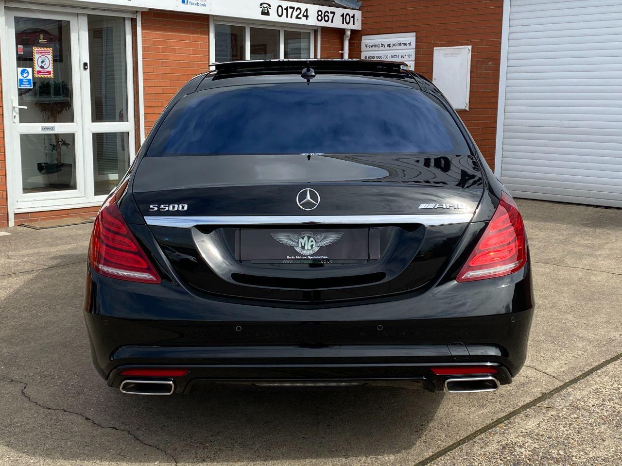 Mercedes-Benz S Class S500L 4.7 V8 AMG Line 4dr 9G-Tronic LWB Saloon Petrol Obsidian Black Metallic